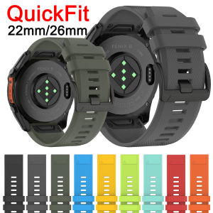 QuickFit 22mm 26mm Strap For Garmin Fenix 7 7X Pro 5X 5 5X 6 6X Solar Fenix 8 E Epix Gen2 Quatix 8 Tactix 8 47mm 51mm WatchBand