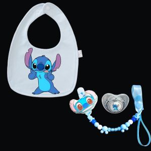 Disney | Baby Chewable Nipple Newborn Pacifier Holder Kawaii Baby Bib Luxury Baby Pacifier Baby Party Gift Newborn Photography Prop