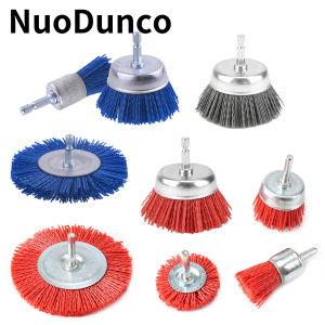 Dây Tóc Nylon Nhám Cốc Bàn Chải 1/4 "Vỏ Cho Máy Khoan Dụng Cụ Xoay Đánh Bóng Gỗ Rỉ Sét & Loại Bỏ Sơn Dụng Cụ Xoay Phụ Kiện