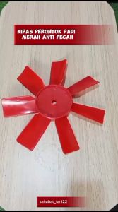 Kipas Perontok Padi MERAH Kipas Grandong Perontok Padi Kipas Radiator Mobil ANTI PECAH