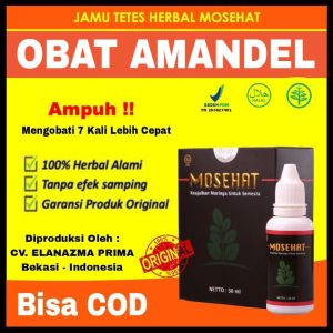 Mosehat Obat Herbal AMANDEL Jamu Tetes Original Ampuh
