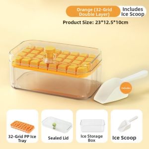 Easy Demold Press-type Ice Cube Mold