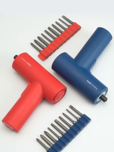 HOTO Cordless Screwdriver Gun - 5Nm Torque 200rpm 3-Gear 10 S2 Bits USB-C Charge Portable Home Tool