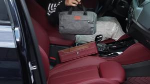 FIREDOG Smell Proof Pouch Black Large Odor Proof Bag Carbon Lined Stash Case 9”x4”x5”