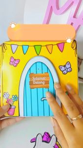 Bebek paperdoll house mainan edukasi anak quiet book rumah bebek viral