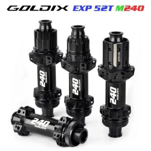 Moay-ơ Xe Đạp GOLDIX M240 EXP 52T MTB Siêu Nhẹ 28H Khóa Trung Tâm Phanh Đĩa Trước 110x15 Sau 148x12mm Tương Thích Với Shimano SRAM