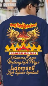 kaos anak rantau lampung siger + BONUS STICKER LAMPUNG