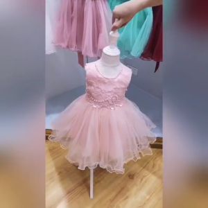 Gaun Bayi Cewek Dress Anak Putih Baby Shower Gaun Tardidi Putih Dress Aqiqah Dress Bayi New Born - Ready Dress Import Bayi (Lembut dan Nyaman) - Motif Sesuai Gambar - SIZE 70, 80, 90