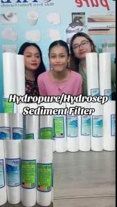 Hydropure 20-Inch Slim Sediment Water Filter Cartridge 1/5/10/20 Micron High-Quality Replacement for Hydrosep