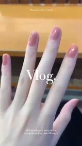 【Ready Stock】24Pcs/set Fake Nails set With Glue French Nail Art Ballerin fake nail with glue
