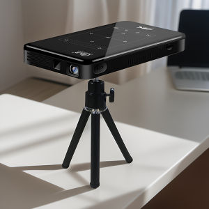 Outdoor mobile portable mini DLP projector with apps LED smart tv box wireless connection 4K video movie decoding android phone tablet intelligent screen bluetooth 3D battery laptop projection