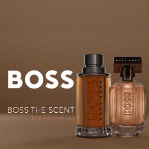 BOSS The Scent For Her Eau De Parfum 100ml - Honeyed Peach Osmanthus Flower Roasted Cocoa - Ambery Floral EDP Perfume | by HUGO BOSS Fragrances - EDP For Women | Fragrance for Women