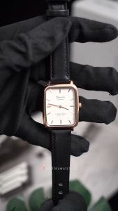 Jam Tangan Pria Alexandre Christie Classic AC 8699 MHLRGSL White Dial Black Leather Strap