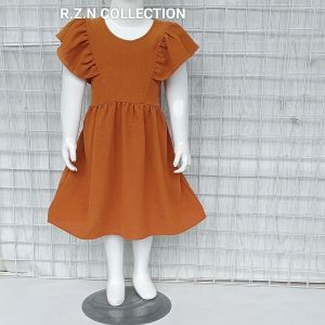 Dress Nesya Anak Perempuan kekinian Bahan Crinkle Airflow Usia 1-6Tahun Gaun Terbaru