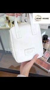 HOME + HOUND Travel Cosmetic Bag with Handles Waterproof PU Makeup Organiser Bag for Women