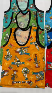 3pcs&6pcs 1-8 years old Muscle sando for Kids (large to 3xl)