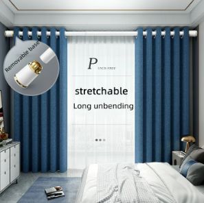 Clothes Drying Rod Telescopic Punch-Free Telescopic Rod Curtain Rod Clothes Drying Rod Roman Rod Clothes Hanging Rod Support Rod Cross Rod