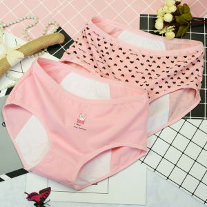 Quần Lót Cotton Kháng Khuẩn Thoáng Khí Cho Nữ Quần Lót Kinh Nguyệt Cạp Vừa Thoải Mái Quần Lót Cotton Nguyên Chất Cho Học Sinh