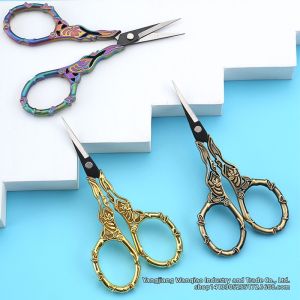 Retro Style Bamboo Scissors Multifunction