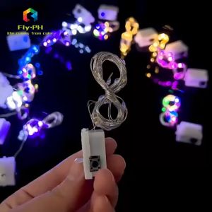 (Built-in battery)1M/2M/3M 3 modes LED string lights water-proof Bouquet Christmas gift decorative lights