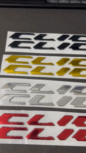 Emblem Logo Click Clik Timbul Bahan Lembut Bagus Tinggal Pasang