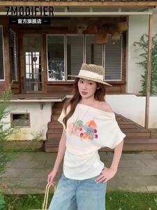 7.Modifier | Áo Thun Hở Vai Retro Quyến Rũ