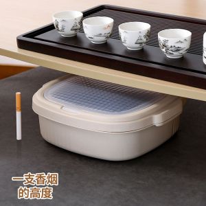 Bình Trà Thấp Siêu Nhỏ 9CM Phụ Kiện Trà Bình Nước Trà Nhà Bếp Cỡ Nhỏ Bàn Trà Thùng Rác Chia Rác Khô Ướt