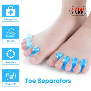 CCW 2pcs Soft Silicone Finger Toe Separator Soft-Silicon Flexible Finger Toe Spacers