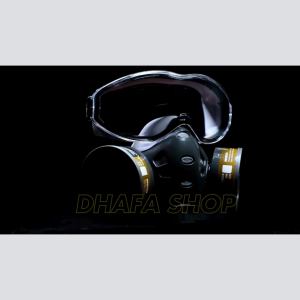 BARU TaffGUARD Masker Gas Kimia Beracun Respirator Full Face with Activated Carbon Filter - SF01