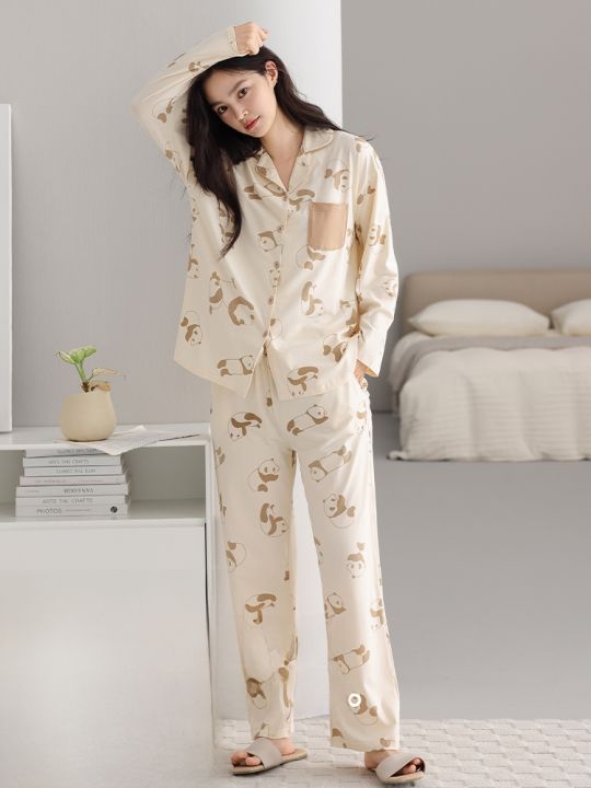 MiiOW%20%7C%20Pure%20Cotton%20Long%20Sleeve%20Sleepwear%20Set%20For%20Women%20Autumn%20New%20Style%20Cartoon%20Pattern%20Large%20Size%20Home%20Clothes%20Casual%20Style%20-%20Image%205