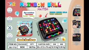 ( BISA COD ) PROMO Mainan Edukasi Anak Rainbow Ball Match Board Game / Intelligent Brain Game Gift Toys / Mainan Mengasah Otak / Mainan Anak Laki Laki / Mainan Anak Perempuan SNI Murah