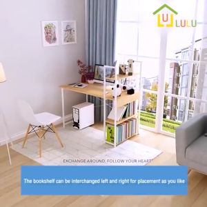 YOYOO Bàn làm việc khung bàn học mặt bàn gỗ MDF phủ melamine chống ẩm tốt chân sắt Chịu lực cao không lay