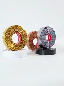 1SET/3M List Plat Strip Mirror / List Plat Strip Mirror Silver/Emas/Hitam List Plat Strip Hairline