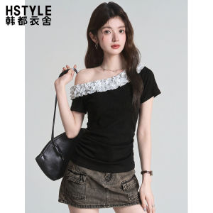 HSTYLE | Áo Thun Ôm Body Cổ Trụ