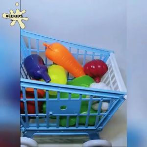 Mainan Keranjang Belanja Anak Trolley Supermarket - B556