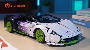 iM.Master Mechanical Master Block Super Car Gradient Lamborghini R/C+APP Control DIY STEM Brick RC Vehicles (9804-2)