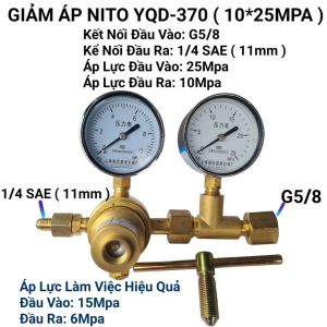 ( Dùng cho bình khí Nito Việt Nam) Đồng hồ Nito_Van giảm áp Nito Cao Cấp