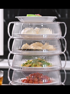 Pelindung makanan anti lalat rak penyimpanan makanan susun wadah insulasi makanan kotak penyimpanan buah