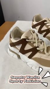 Sepatu Sneakers Import Wanita WH007 Sepatu Wanita Import Kulit Sneakers Kulit Wanita Kekinian Import