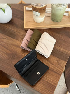 Lightweight Compact Womens Wallet Designer Mini Coin Purse Multi-Card Slot Soft Surface Folded Cloud Shape Fashionable Bag