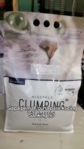SANKING MINERAL CLUMPING CAT LITTER (7L/10L/20L) pasir kucing bentonite high absorption strong