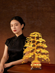 BINYUE | Luxury Golden Money Tree Decoration Ornament