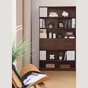 ตู้โชว์ ตู้เก็บของ ชั้นวางของ ชั้นวางหนังสือ ชั้นวางเก็บของ ตู้วางของโชว์ ตู้วางของ ตู้วางหนังสือ ขนาด 102x24x180 cm พร้อมส่งในไทย