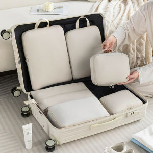 6 Piece Set Travel Storage Bags Memory Fabric Clothes Organizer For Home Travel Underwear Lingerie Bags Luggage Packing Pouches