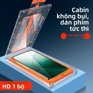 MINGCAI | Bảo Vệ Màn Hình Kính Cường Lực Không Bụi Gắn Nhanh cho Xiaomi 13/14 Toàn Màn Hình Chống Sốc Không Viền Trắng