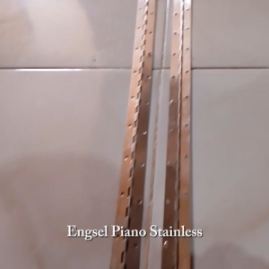 Engsel Piano Stainless Panjang 1.8Meter Tebal 0.36mm Merk GALTINO 202 1IKAT Isi 20Pcs (10Pasang)
