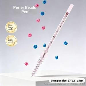 Multipurpose Handheld Storable Bead Pen Efficient Jam-Free Press-Type Bead Pen Comfortable Grip Time-Saving Bead Placement Tool