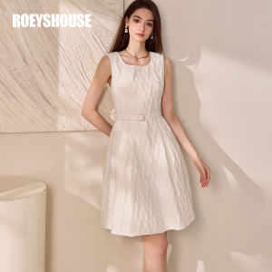 Roey s house | High-Grade French Brocade Sleeveless Fitted Dress