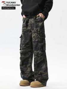 TUCANO | American Retro Camo Workwear Straight Leg Loose Pants