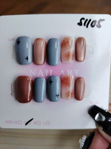 (FREE TOOLKIT ) 10 PCS PRESS ON NAILS. HANDMADE NAILS SIZE S